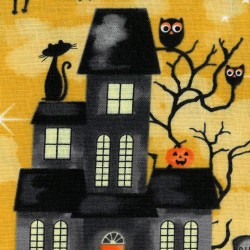 Telas halloween casas encantadas