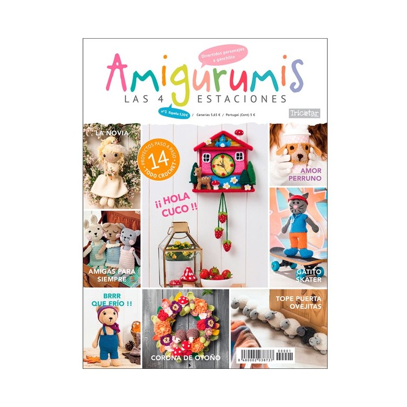 Revista tricot Amigurumis 4 estaciones nº 1