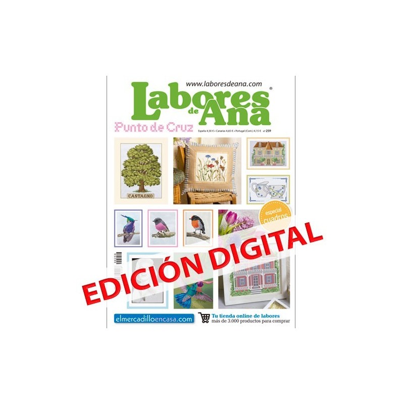 Revista Punto de cruz cuadros Las Labores de Ana nº 259 digital