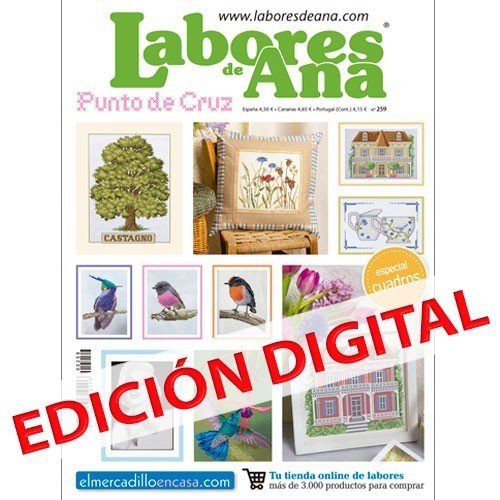 Revista Punto de cruz cuadros Las Labores de Ana nº 259 digital