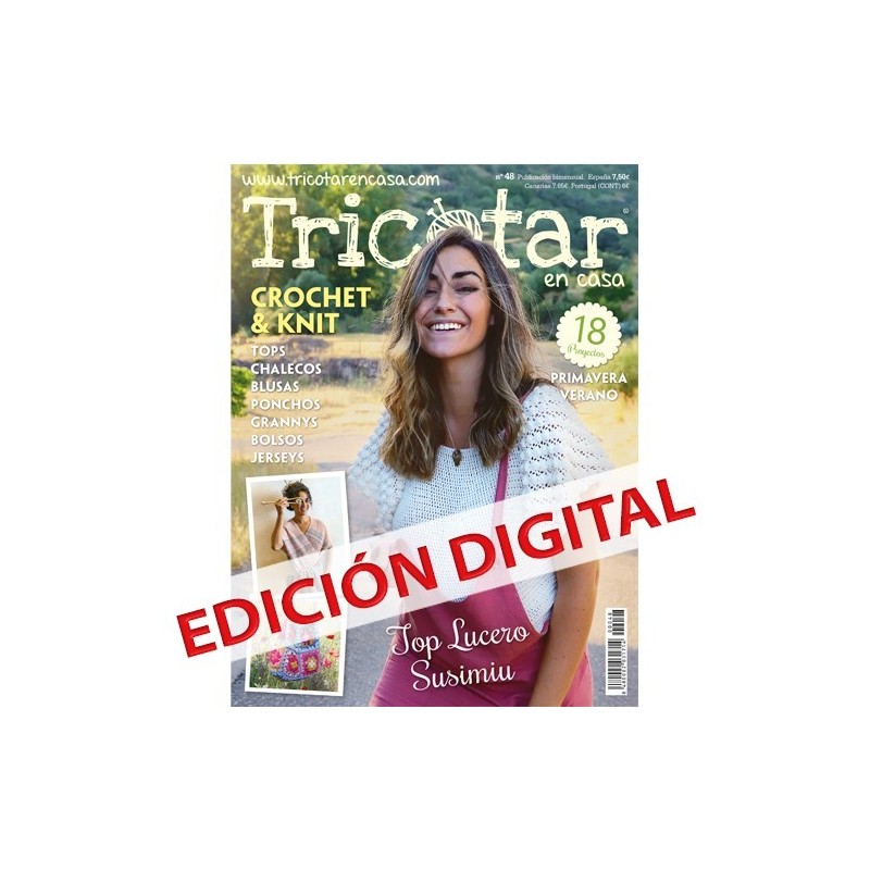 Revista Tricotar en Casa nº 48 Moda primavera verano Digital