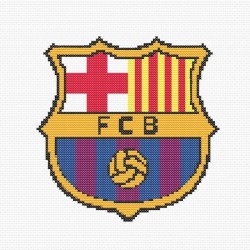 Patrón punto de cruz ESCUDO FÚTBOL  -  FC BARCELONA