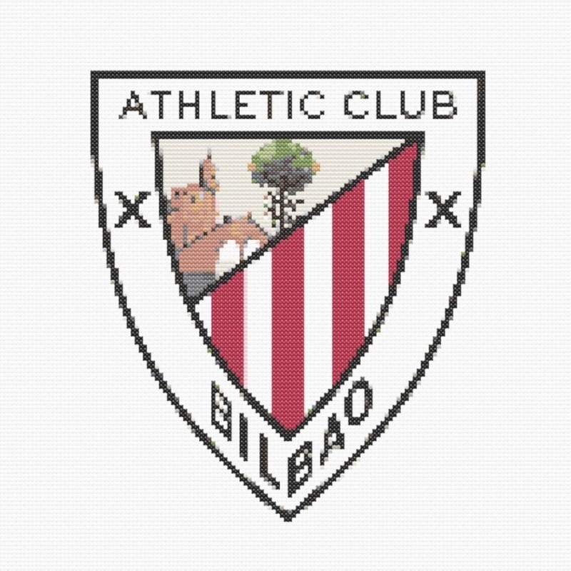 Patrón punto de cruz ESCUDO DE FÚTBOL  -   ATHLETIC CLUB