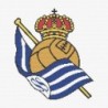 Patrón punto de cruz ESCUDO DE FÚTBOL  -  REAL SOCIEDAD