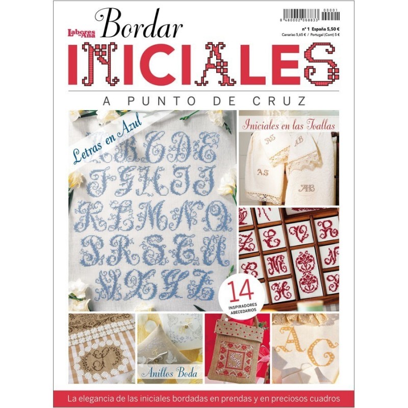 Revista Bordar Iniciales a Punto de Cruz nº 1