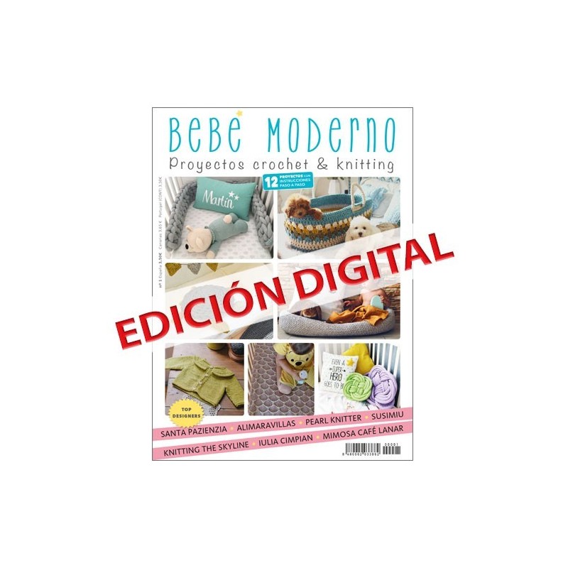 Revista tricot Bebe moderno nº 1 - Crochet & knitting Digital