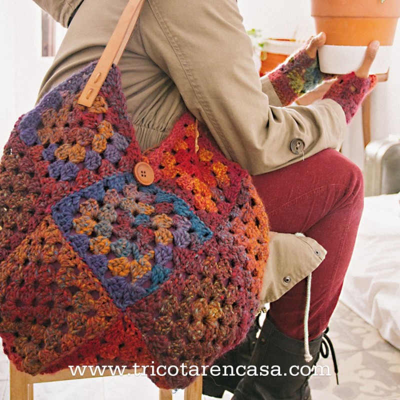 Bolsos crochet 2025 invierno