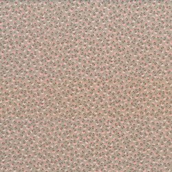 Tela Petite Fleurs flores rosa-beige