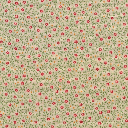 Tela Petite Fleurs florecitas rosa-beige