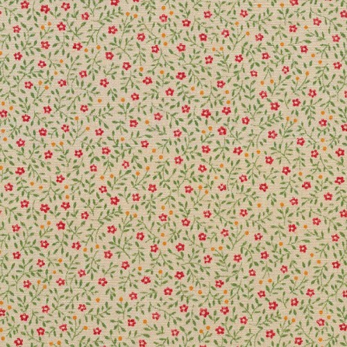 Tela Petite Fleurs florecitas rosa-beige