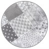 Cambiador patchwork gris