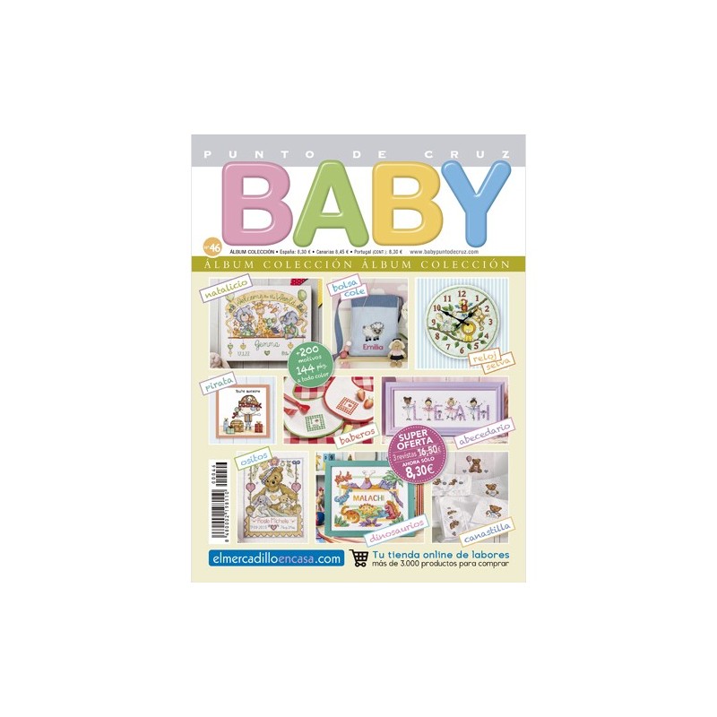 Albúm colección revistas punto de cruz Baby nº 46