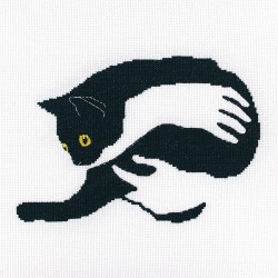 Kit punto de cruz Gato...
