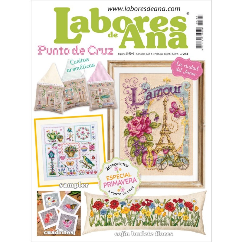 Revista punto de cruz Las Labores de Ana nº 284