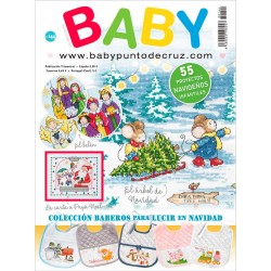 Revista punto de cruz BABY nº 144 Especial baberos Navidad