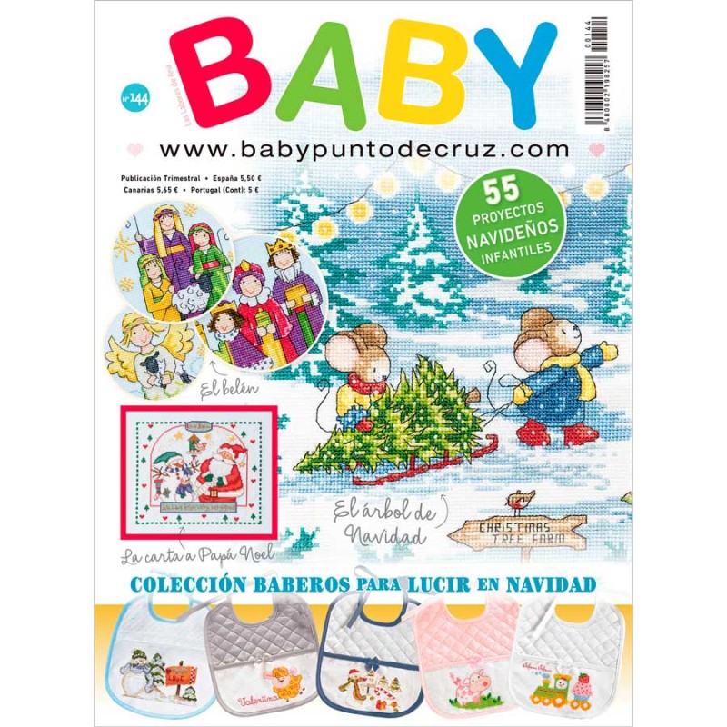 revista punto de cruz Baby Navidad