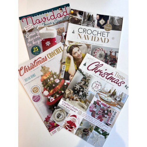Revistas Crochet Navidad pack 4 revistas