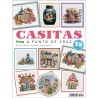 Revista punto de cruz Casitas