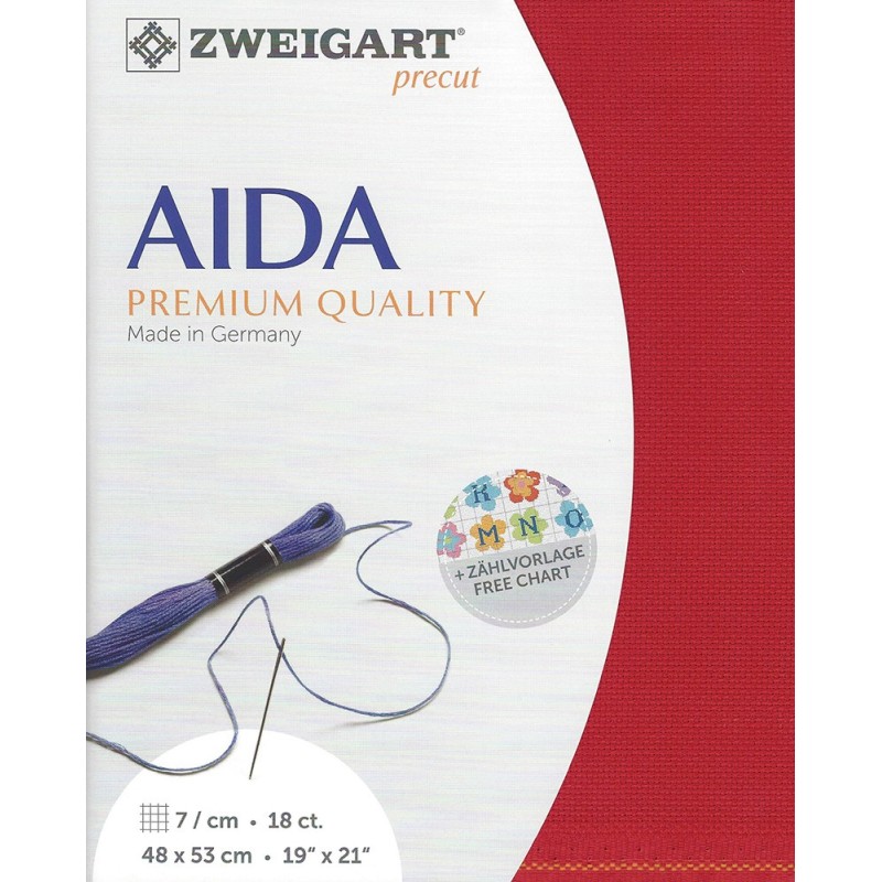 Tela de punto de cruz Aida 18 ct.