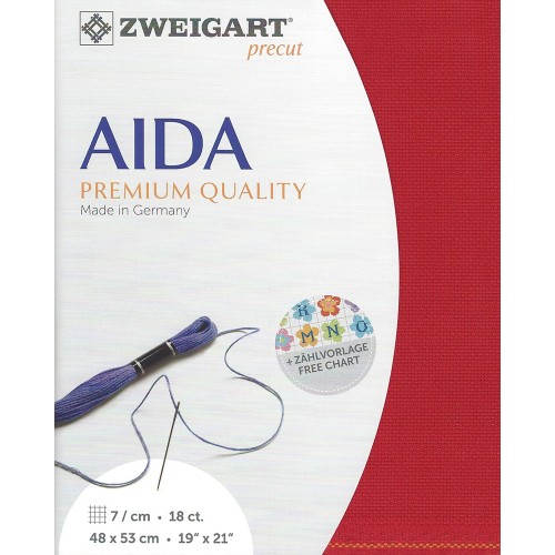 Tela de punto de cruz Aida 18 ct.