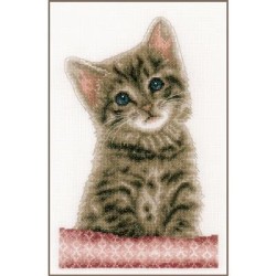 Kit punto de cruz gatito