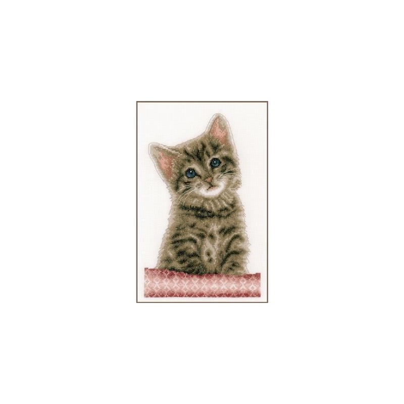 Kit punto de cruz gatito