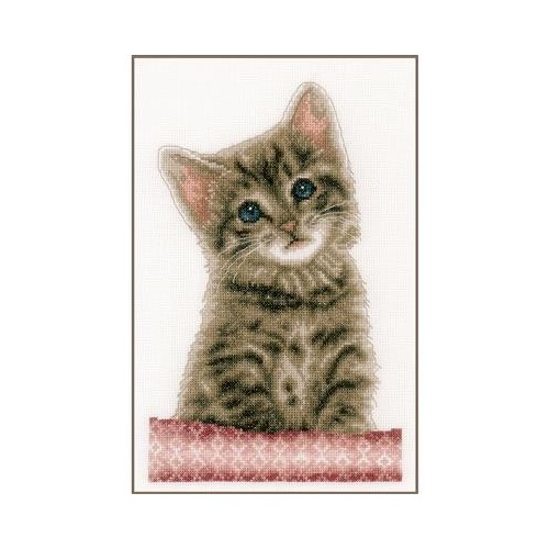 Kit punto de cruz gatito