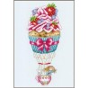 Kit punto de cruz Globo de cupcake