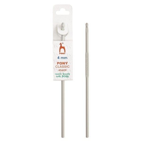 Ganchillo aluminio 15cm. grosor 4mm