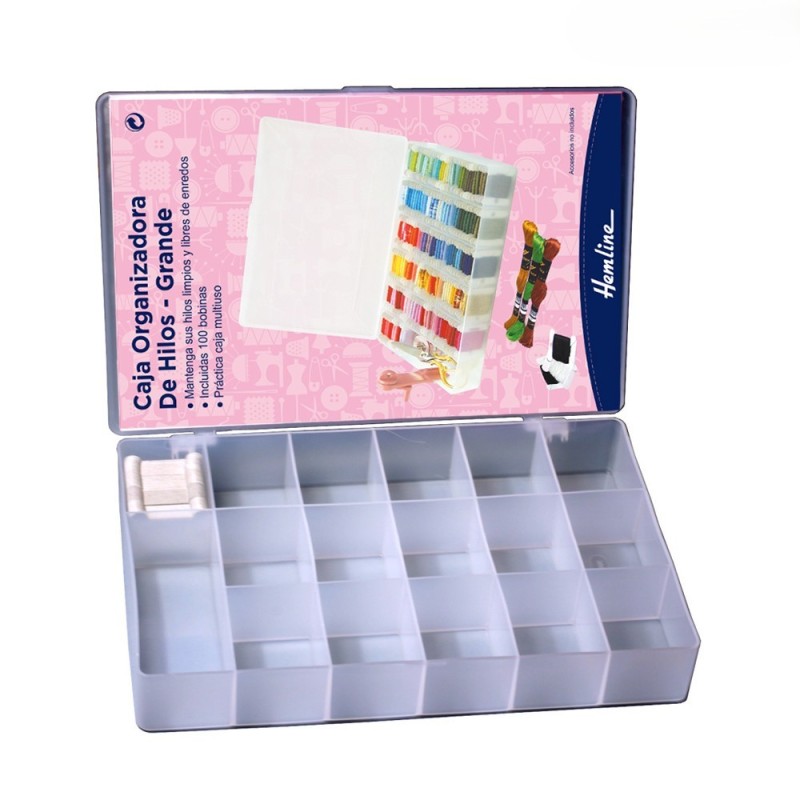 Caja organizadora de hilos L