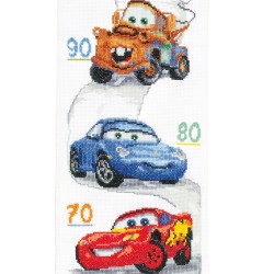Disney punto de cruz Kit Medidor Cars