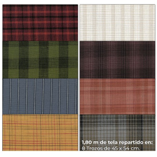 Pack Fat Quarters Yarn Dyes 1