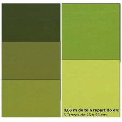 Rollo Fat Eighth - Lisos verde