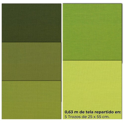 Rollo Fat Eighth - Lisos verde