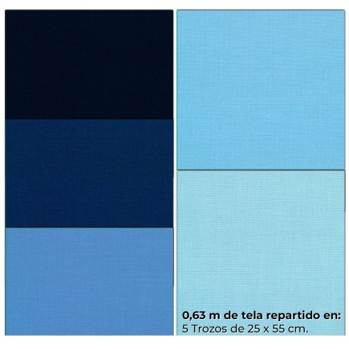 Rollo Fat Eighth - Lisos azules