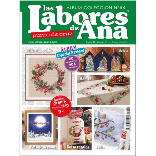 Punto de cruz Álbum revistas Las Labores de Ana nº 84 NAVIDAD