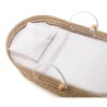 Conjunto Canastiilla balnca con puntilla
