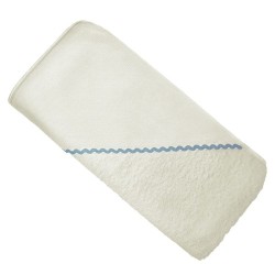 Capa de baño zig zag azul