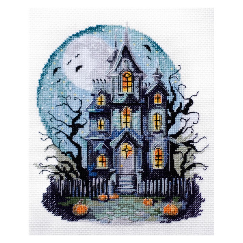 Kit punto de cruz Casa embrujada