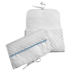 Cambiador zig zag azul