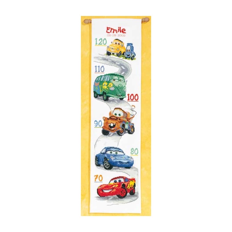 Disney punto de cruz Kit Medidor Cars