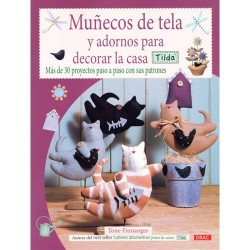 Libro muñecos de tela. adornos para la casa