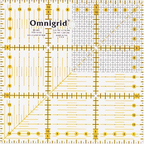 Regla universal omnigrid en cm