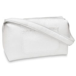 Bolsa canastilla blanca con...