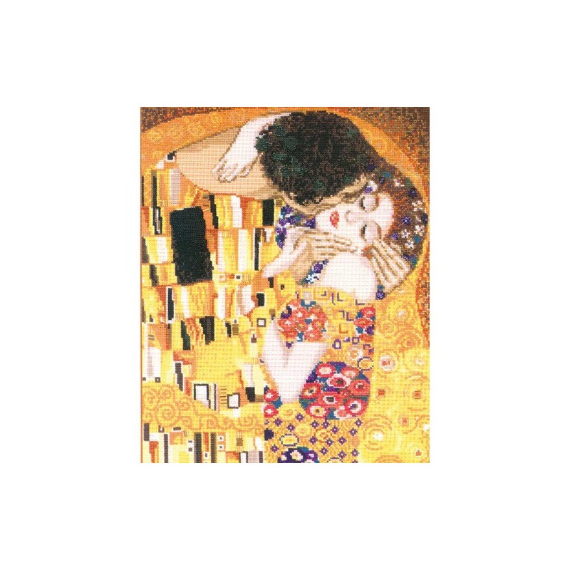 Kit punto de cruz El beso de Klimt