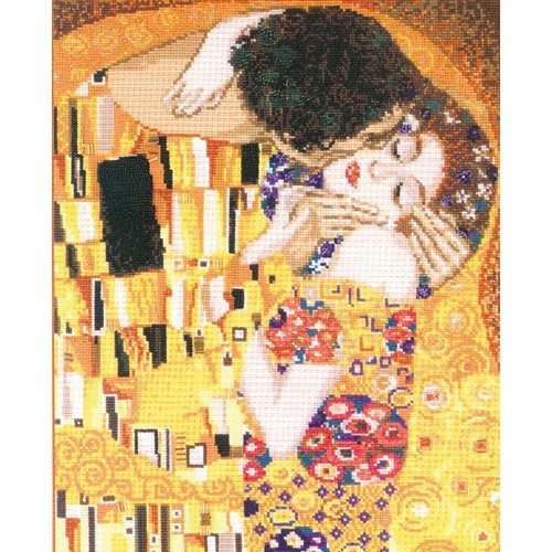 Kit punto de cruz El beso de Klimt