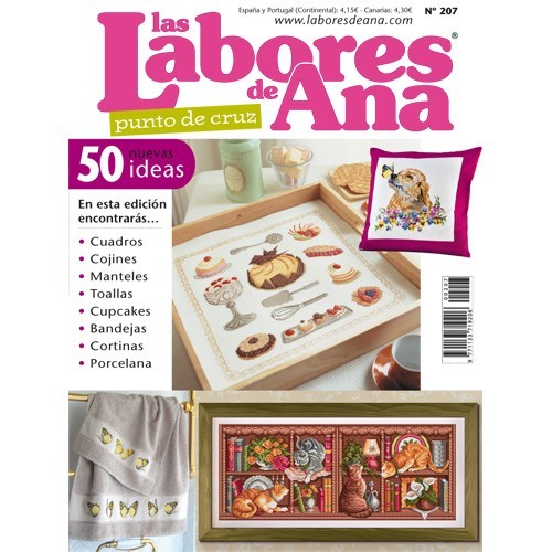 Revista punto de cruz Las Labores de Ana nº 207