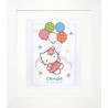 Hello Kitty Kit punto de cruz Natalicio con globos