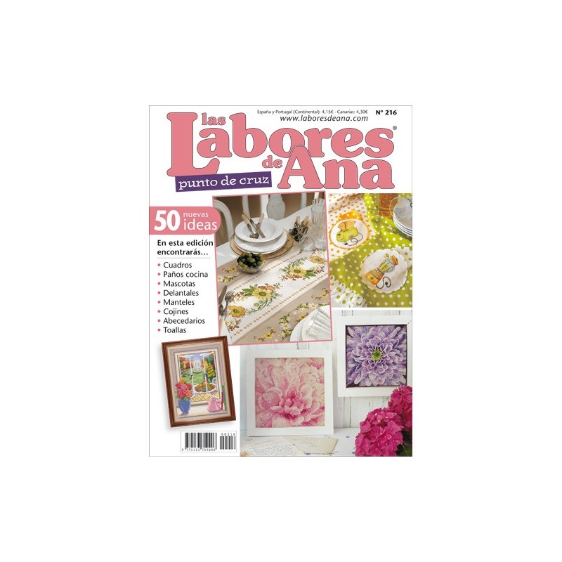 Revista punto de curz Las Labores de Ana nº 216