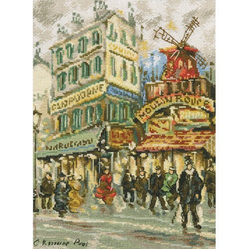 Kit punto de cruz Moulin Rouge